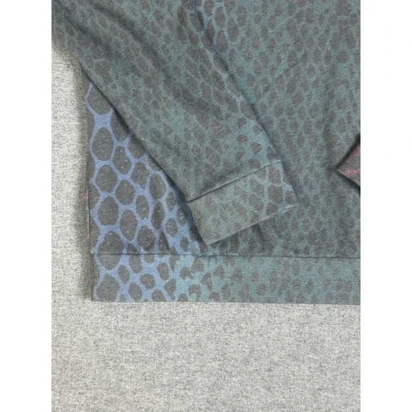 Sol Angeles Anthropologie Sweatshirt Womens 1X Animal Print Pullover Made‎ USA - Picture 3 of 12